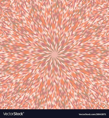 Colorful hypnotic round tiled mosaic pattern vector image