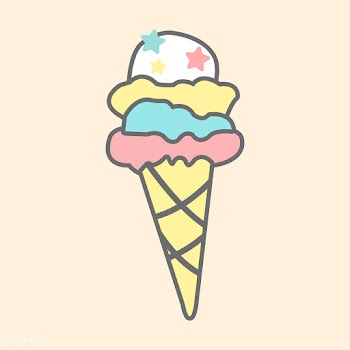 Colorful ice cream in a cone vector | Free stock vector - 515538