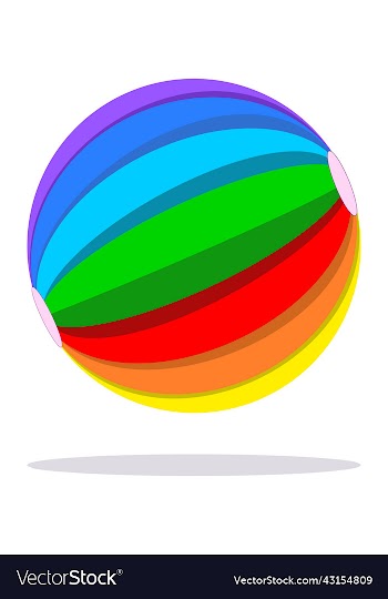 colorful inflatable ball for playing