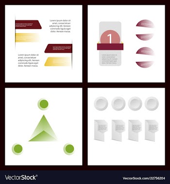 Colorful infographic process chart and arrows vector image