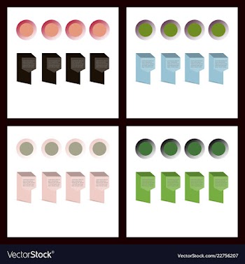 Colorful infographic process chart and arrows vector image
