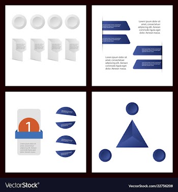 Colorful infographic process chart and arrows vector image