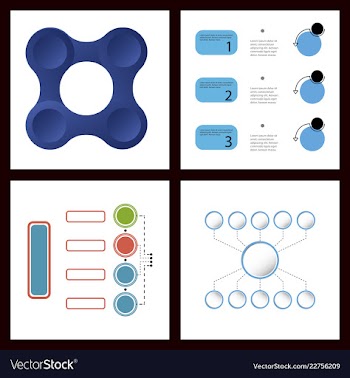Colorful infographic process chart and arrows vector image