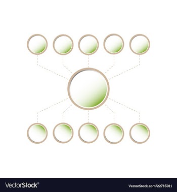 Colorful infographic process chart and arrows vector image