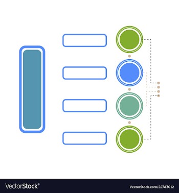 Colorful infographic process chart and arrows vector image