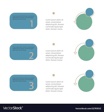 Colorful infographic process chart and arrows vector image