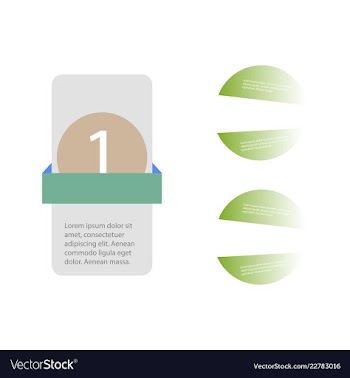 Colorful infographic process chart and arrows vector image