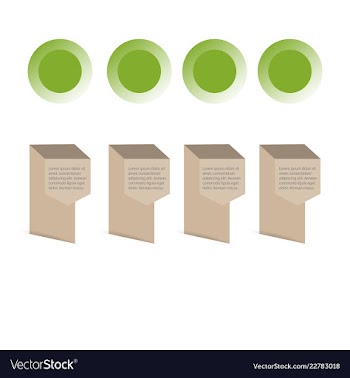 Colorful infographic process chart and arrows vector image