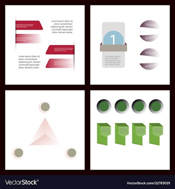 Colorful infographic process chart and arrows vector image