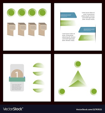 Colorful infographic process chart and arrows vector image