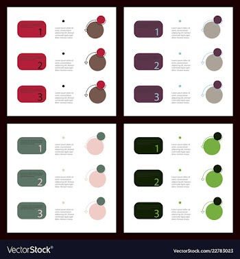 Colorful infographic process chart and arrows vector image