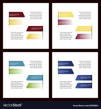 Colorful infographic process chart and arrows vector image
