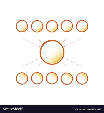 Colorful infographic process chart and arrows vector image