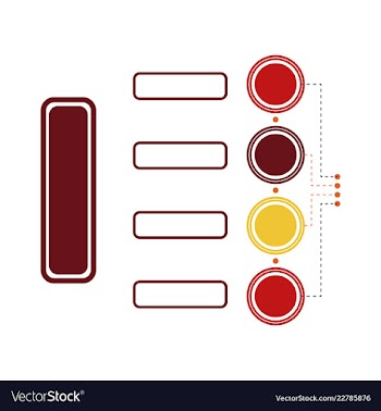 Colorful infographic process chart and arrows vector image