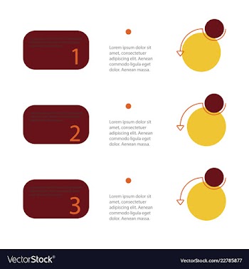 Colorful infographic process chart and arrows vector image