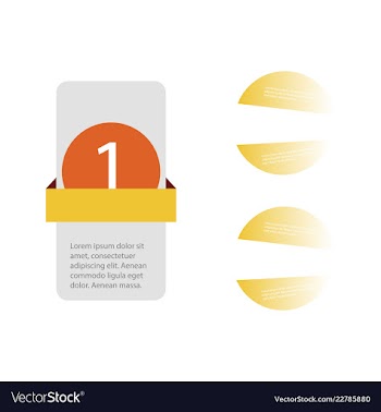 Colorful infographic process chart and arrows vector image