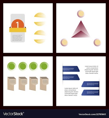 Colorful infographic process chart and arrows vector image