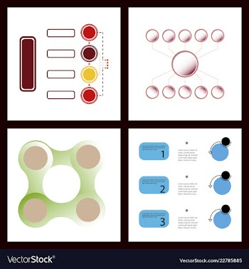 Colorful infographic process chart and arrows vector image