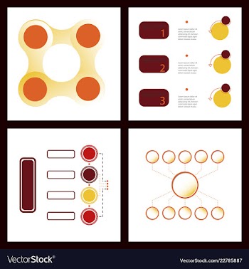Colorful infographic process chart and arrows vector image