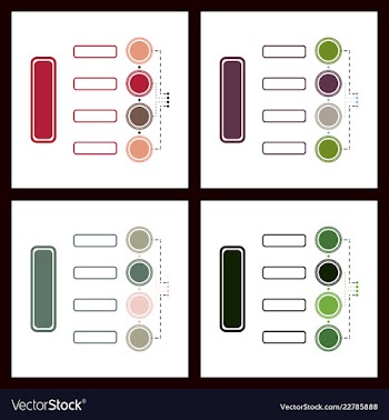 Colorful infographic process chart and arrows vector image