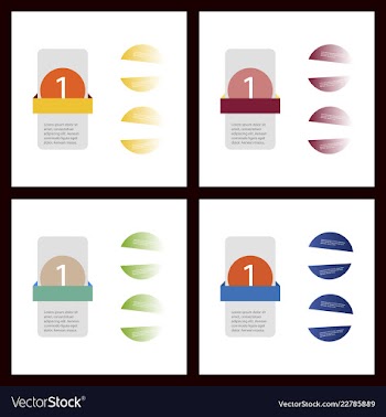 Colorful infographic process chart and arrows vector image