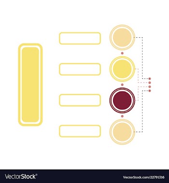 Colorful infographic process chart and arrows vector image