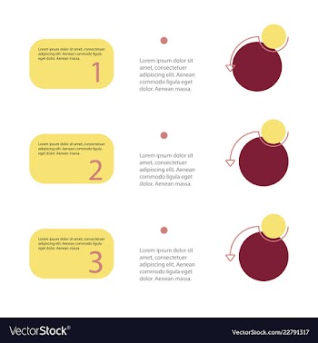 Colorful infographic process chart and arrows vector image