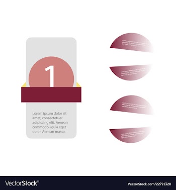 Colorful infographic process chart and arrows vector image