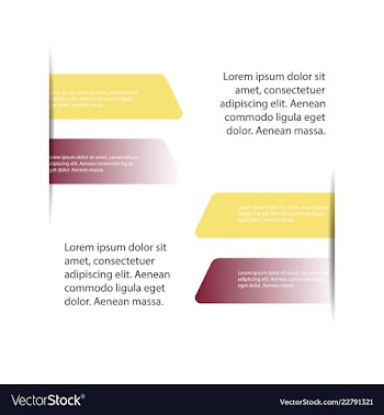 Colorful infographic process chart and arrows vector image