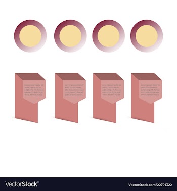 Colorful infographic process chart and arrows vector image