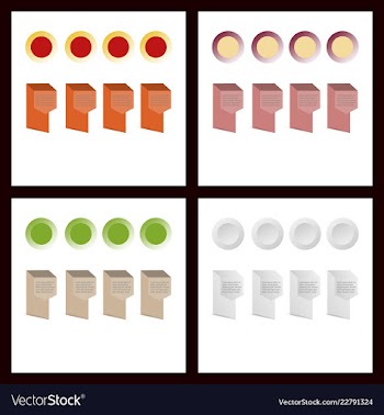 Colorful infographic process chart and arrows vector image