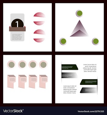 Colorful infographic process chart and arrows vector image