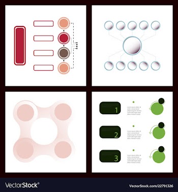 Colorful infographic process chart and arrows vector image