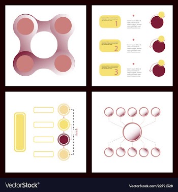 Colorful infographic process chart and arrows vector image