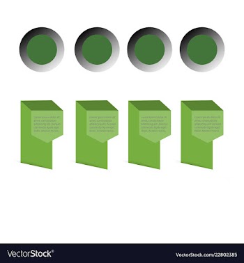 Colorful infographic process chart and arrows vector image
