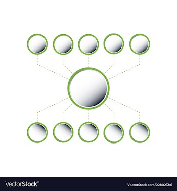 Colorful infographic process chart and arrows vector image
