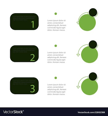 Colorful infographic process chart and arrows vector image