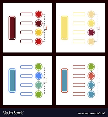 Colorful infographic process chart and arrows vector image