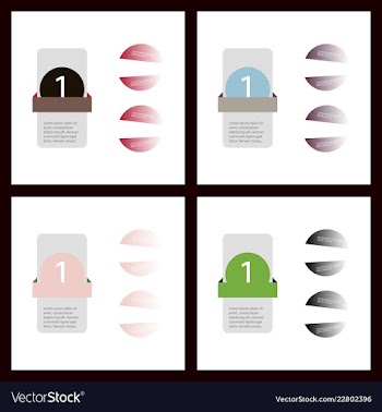 Colorful infographic process chart and arrows vector image