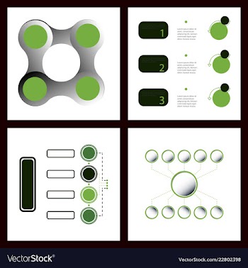 Colorful infographic process chart and arrows vector image