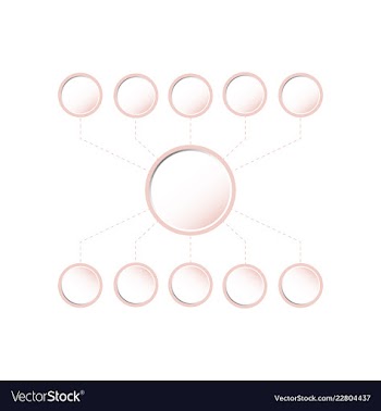 Colorful infographic process chart and arrows vector image
