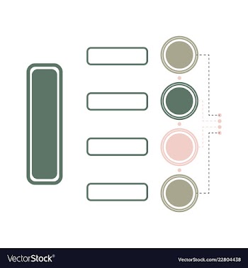 Colorful infographic process chart and arrows vector image