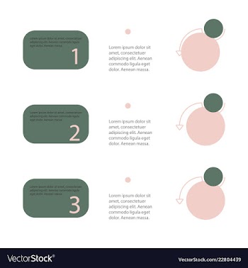 Colorful infographic process chart and arrows vector image