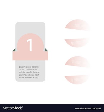 Colorful infographic process chart and arrows vector image