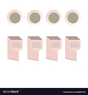 Colorful infographic process chart and arrows vector image