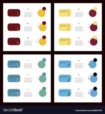 Colorful infographic process chart and arrows vector image
