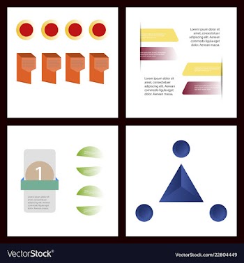 Colorful infographic process chart and arrows vector image