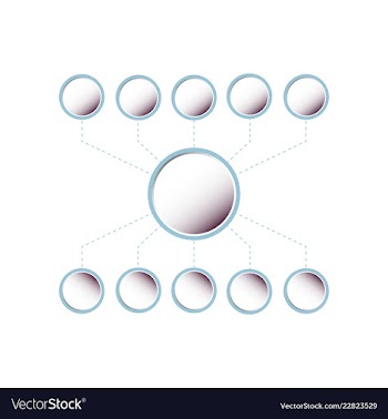 Colorful infographic process chart and arrows vector image