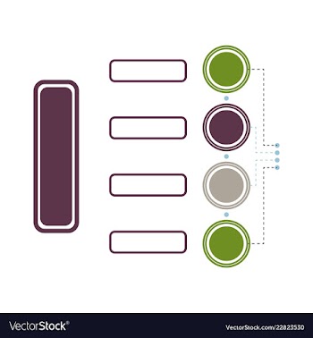 Colorful infographic process chart and arrows vector image
