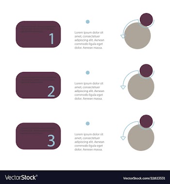 Colorful infographic process chart and arrows vector image